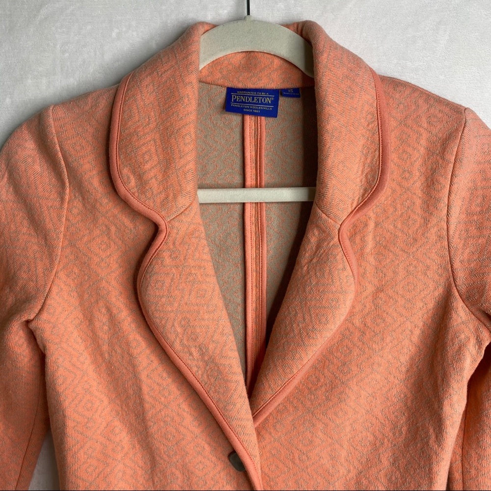 New Pendleton Fall Blazer Jacket 2 Button Geometr… - image 7